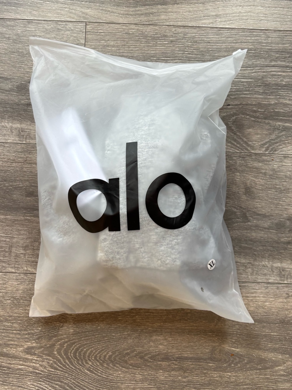 ALO Yoga Heather Gray Sweater with Silver 'alo' Logo